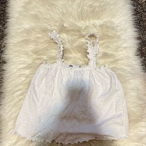 White Crop Top